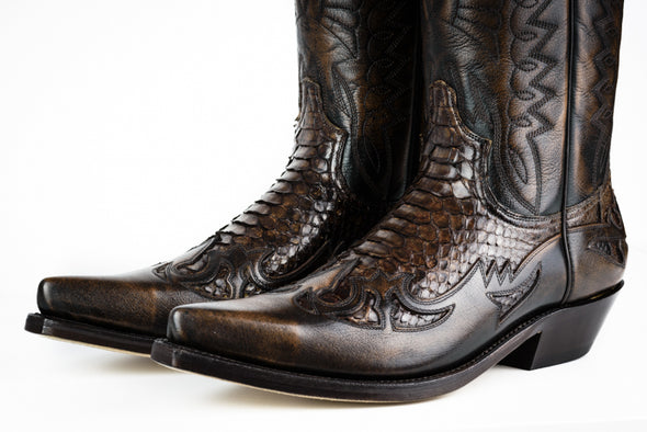 Botas Cowboy (Texanas) Modelo Unisex 1935 Milanelo Zamora Pitón | Cowboy Boots Portugal