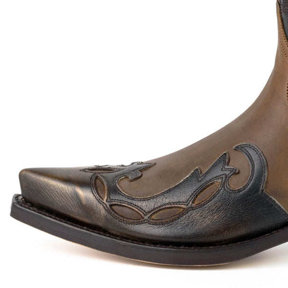 Botas para hombre y mujer Cowboy (Texans) Marrón y Gris Plata 1927-C Milanelo Verin / Crazy Old Pony (Mayura Boots)