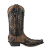 Botas para hombre y mujer Cowboy (Texans) Marrón y Gris Plata 1927-C Milanelo Verin / Crazy Old Pony (Mayura Boots)