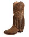 Botas de mujer Cowboy con flecos 2475 Marrón